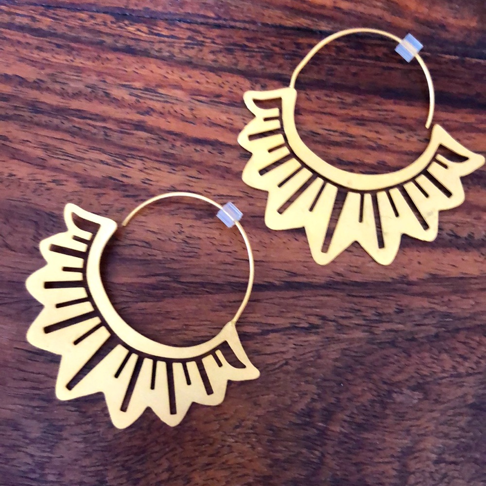 Matte Gold Earrings